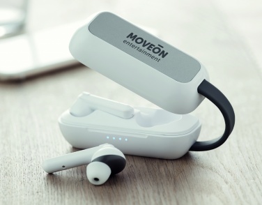 Logotrade promotional giveaway image of: TWS wireless charging earbuds