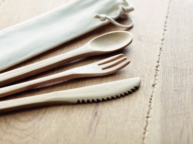 Logotrade promotional gift image of: Bamboo cutlery set