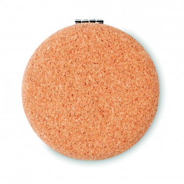 Logo trade promotional merchandise photo of: Pocket mirror with cork cover