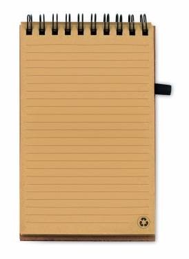 Logo trade business gift photo of: A6 Cork notepad with pen