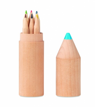 Logo trade promotional item photo of: 6 pencils in wooden box