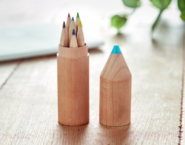 Logotrade corporate gift image of: 6 pencils in wooden box
