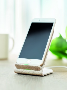 Logotrade promotional product picture of: Wheat straw/ABS charger std10W