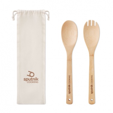 Logotrade promotional merchandise image of: Set bamboo utensils salad
