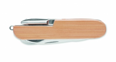 Logo trade advertising products image of: Multi tool pocket knife bamboo