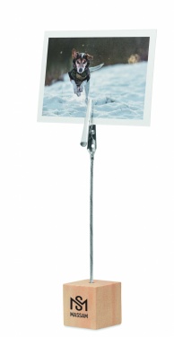 Logotrade promotional gift picture of: Pine wooden clip holder