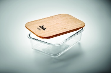 Logotrade promotional giveaways photo of: Glass lunchbox with bamboo lid