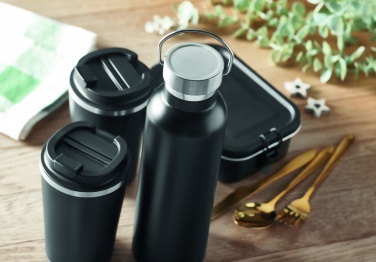 Logo trade promotional merchandise photo of: Stainless steel double wall set