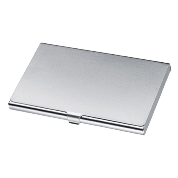 Logo trade advertising product photo of: Metal business card holder CORNWALL