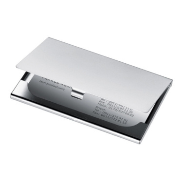 Logotrade promotional gift image of: Metal business card holder CORNWALL