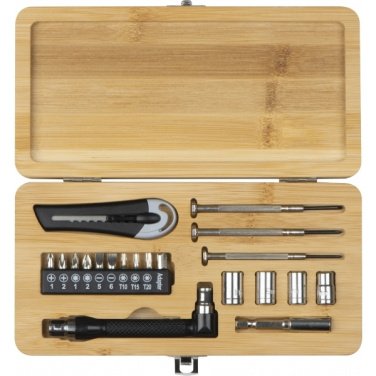 Logo trade promotional gift photo of: 22-piece tool set BERINGEN