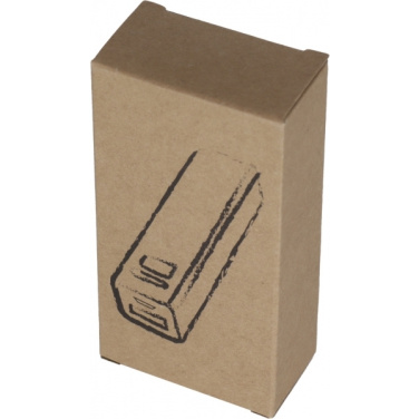 Logo trade promotional products picture of: Metal power bank PORT HOPE 2200mAh