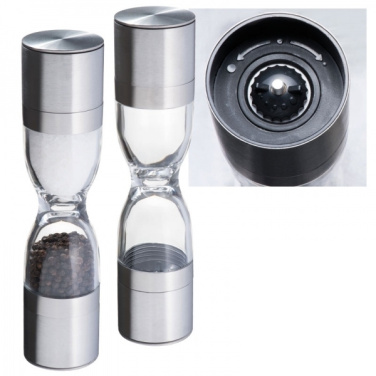 Logotrade corporate gift picture of: Salt and pepper mill 2-in-1 ROME