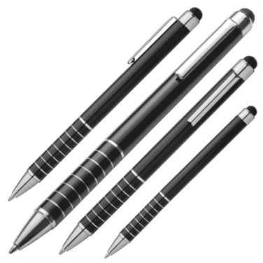 Logotrade promotional gift picture of: Metal ballpen with touch pen LUEBO