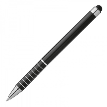 Logo trade promotional merchandise image of: Metal ballpen with touch pen LUEBO