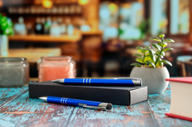 Logotrade promotional gift picture of: Metal writing set CLAREMONT