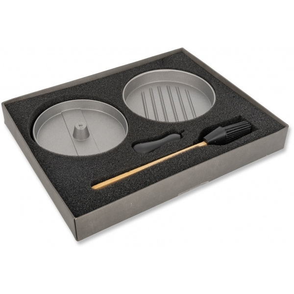 Logo trade promotional giveaways picture of: Burger press with silicone brush TEXAS