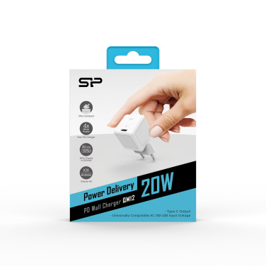 Logo trade promotional merchandise picture of: Silicon Power fast charger QM12