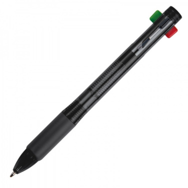 Logo trade promotional merchandise picture of: Plastic ballpen 4in1 NEAPEL