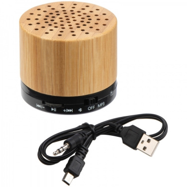 Logo trade promotional product photo of: Bamboo bluetooth speaker FLEEDWOOD