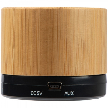Logo trade corporate gifts image of: Bamboo bluetooth speaker FLEEDWOOD