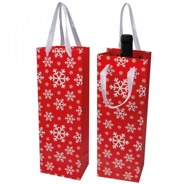 Logotrade promotional giveaways photo of: Wine bag in Christmas design LAPLAND