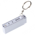Keyring with 0,5m ruler, white
