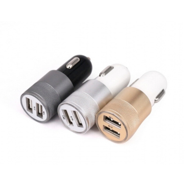 Logo trade corporate gifts picture of: Metal car charger