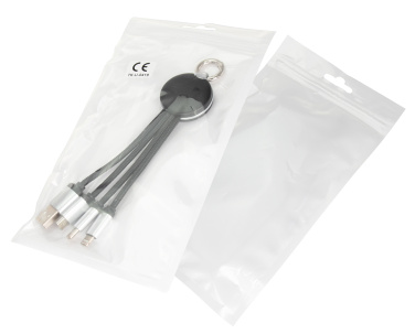 Logo trade promotional gift photo of: 3in1 cable with enlighted logo for engraving, RXD-368