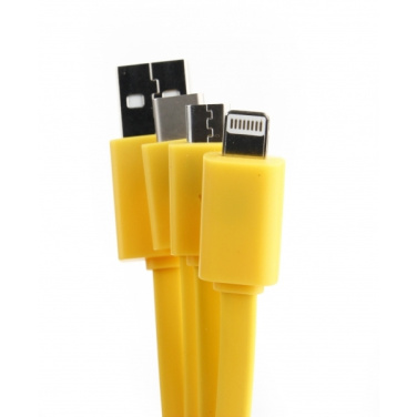 Logo trade corporate gifts image of: Personalized charging cable 3in1