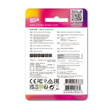 Logotrade promotional merchandise image of: Pendrive silicon power F80 2.0