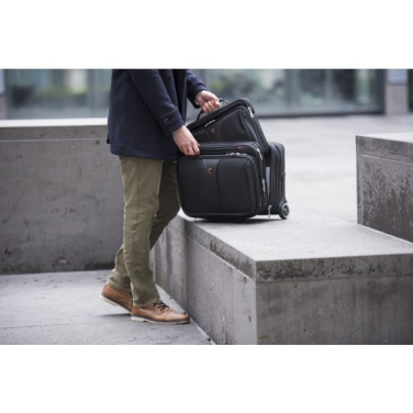 Logo trade corporate gift photo of: Wheeled business case Wenger Patriot 17''