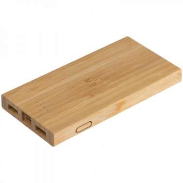 Logotrade promotional merchandise image of: Bamboo power bank KATOWICE
