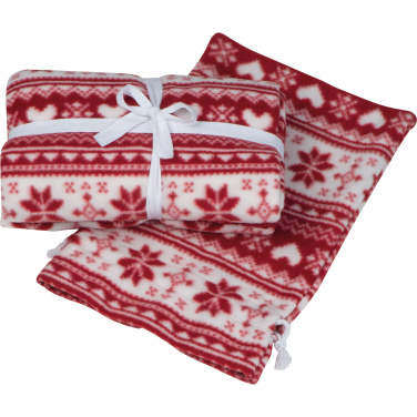 Logo trade promotional merchandise picture of: Christmassy blanket DEBRECEN