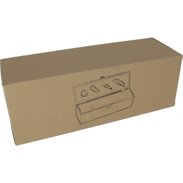 Logo trade promotional merchandise image of: Wooden wine box SAINT-ETIENNE