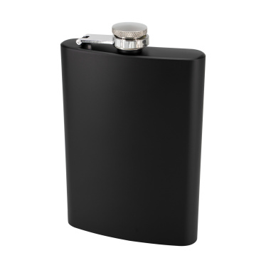 Logo trade corporate gifts image of: Hip flask OLYMPOS Schwarzwolf