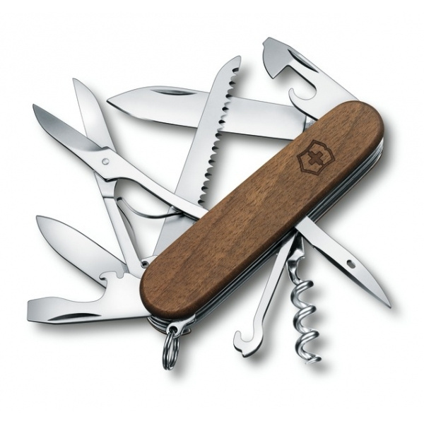 Logotrade promotional gift image of: Pocket knife Huntsman Wood Victorinox
