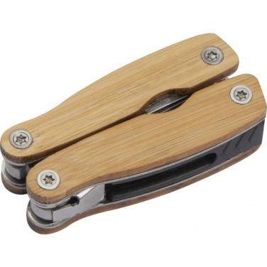 Logotrade corporate gifts photo of: Multifunction tool bamboo LEEDS
