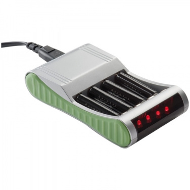 Logo trade promotional merchandise image of: Battery charger THUNDER BAY