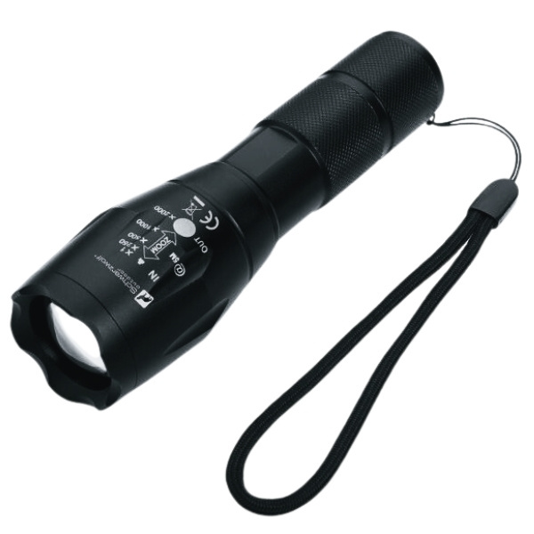 Logotrade business gifts photo of: Flashlight ANTELAO Schwarzwolf