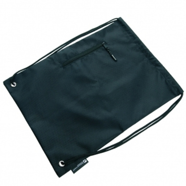 Logo trade promotional gift photo of: Drawstring bag NUNAVUT Schwarzwolf