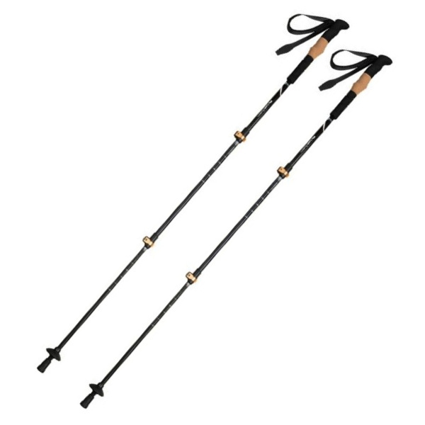 Logo trade corporate gifts image of: Trekking poles DENALI Schwarzwolf