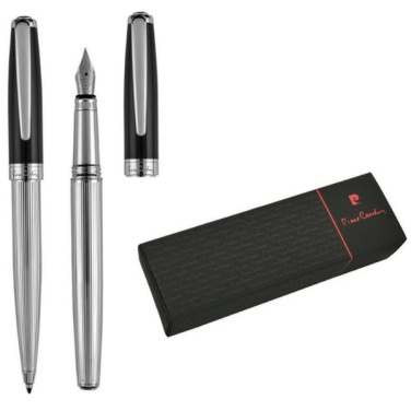 Logo trade business gifts image of: Writing set ballpoint pen & fountain pen CHRISTOPHE Pierre Cardin