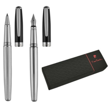 Logotrade corporate gift picture of: Writing set fountain pen & roller CHRISTOPHE Pierre Cardin