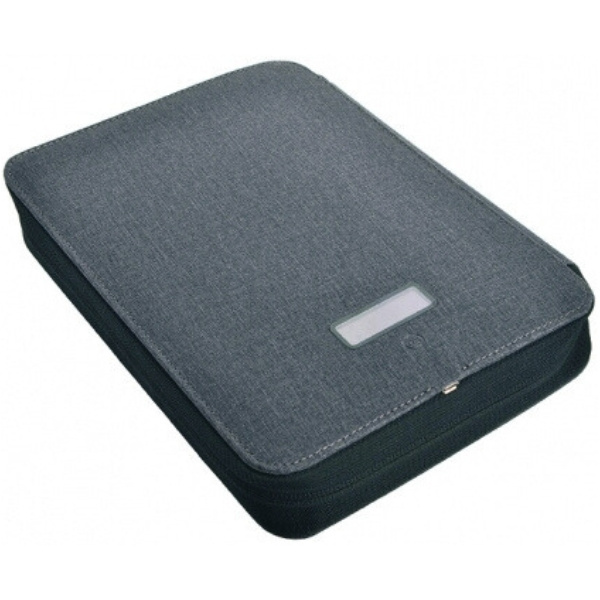 Logo trade promotional products image of: Folder A5 & power bank 4000 mAh SORBONNE Pierre Cardin