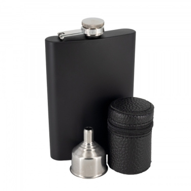 Logotrade promotional giveaways photo of: Hip flask MADONIE Schwarzwolf