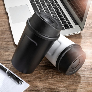 Logo trade promotional gifts picture of: Thermo mug LIARD Schwarzwolf