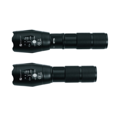 Logotrade promotional item picture of: Flashlight DELGADA Schwarzwolf