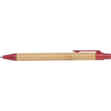 Logo trade promotional gifts picture of: Wheatstraw and bamboo ballpen HALLE