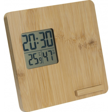 Logotrade business gift image of: Bamboo weather station GRANADA